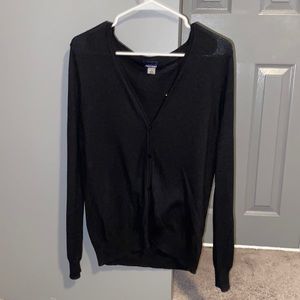 Black Cardigan Basic Edition Button Down Size Medium